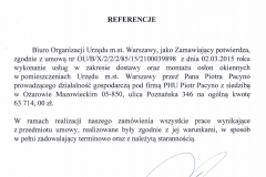 Referencje Urząd Miasta Stołecznego Warszawy