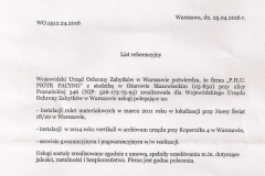 Referencje Mazowiecki Wojewódzki Konserwator Zabytków